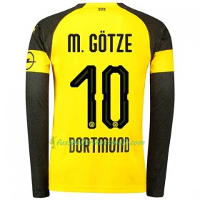 Günstige Fußballtrikots Borussia Dortmund M.Gotze 10 2018-2019 Langarm Heimtrikot kaufen